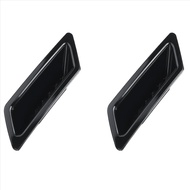 (LA8W) 2X Glossy Black Universal Car Front Bumper Hood Vent Air Out Decoration for Honda Civic Audi-