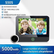 14cm 3 Million Graffiti HD Cat's Eye Doorbell WIFI Remote Smart APP Alarm Push Free Video TuyaAPP