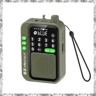 [I O J E]  C90 Mini Pocket FM Radio Digital Radios Receiver Wireless  MP3 Speaker with LED Display R