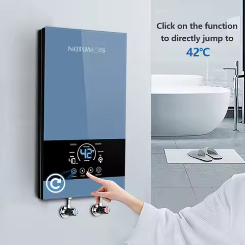 Smart Instant Water Heater 8500W Electric Boiler Hot Water Tankless Instantaneous Geysers Indoor for