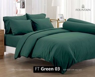FOUNTAIN ชุดเครื่องนอน (ผ้าปู+นวม) (ของแท้ 100%) รหัส FTสีเขียว03