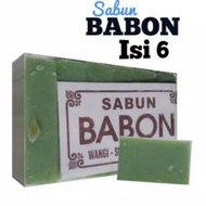 HIJAU Green Soap Gentong and Babon contains 6 Soap for itchy skin Stain cleaning soap/
