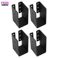 [FRDE] 4Pcs Joist Hanger Timber to Timber Black Beam Brackets for 2" x 4" Beam Hanger