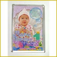 ❂ ✁ ☸ Acrylic Ref Magnet Giveaways Souvenir Birthday Christening Baptism Debut