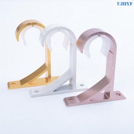 Heavy Duty Metal Curtain Pole Bracket Rod Brackets Holder Curtain Hooks Pole [DS]