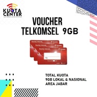 VOUCHER TELKOMSEL 9GB 30 HARI