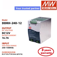 MEAN WELL DDRH-240-12 DDRH-240-24 DDRH-240-48 Switching Power Supply Meanwell 250~1500Vdc Input DC-D