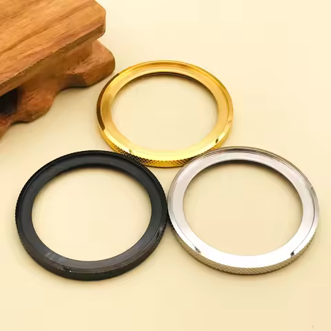 Knurled SKX007 Steel Bezel Ring Fit Seiko SKX007 SRPD Watch Cases SKX Rotating bezel Ring With 38mm 
