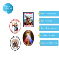 Divine Mercy Car Sticker Silk Screen Printed Sticker for Car St Benedict St Christopher & St Michael