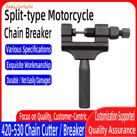 Motorcycle Chain Breaker Remover Splitter ATV Tricycle Bicycle Chain Cutter Riveting Tool Cycle Repa