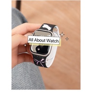 Watch Strap Bow Pattern Rubber Can Be Used With Smart 10 9 8 7 6 5 4 3 2 1 Se Ultra And WatchX CD99 