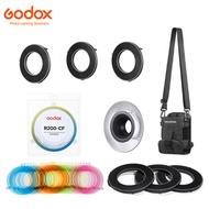 GODOX R200 200Ws Ring Flash Head Honeycomb Grid Reflector Carrying Bag for Godox AD200 AD200Pro Spee