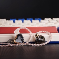 NiceHCK DB2 One Circle One Railway In-Ear Ring Iron HiFi Headset Wired Mobile Phone with Wheat Wire 