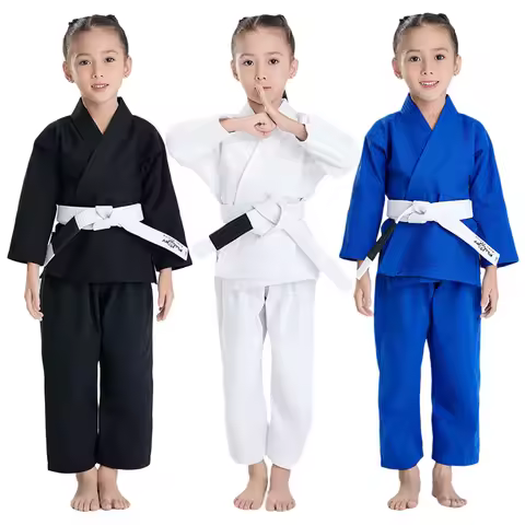 Children's Brazilian Jiu Jitsu BJJ Judo Training Uniform without Belt Boys and Girls Standard Profes