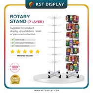 (READY STOCK) Rotary Stand 7Layer/Jewelry Display Rack/Multi-Layer Rotating Rack/Multi-Layer Wheeled