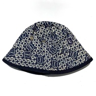 Elle Monogram Bucket Hat biru Size Head Circumference 57-58 cm