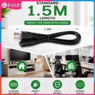 1.5M US 2 Pin Figure 8 Power Cord, NEMA 1-15P to C7 AC Cable For Monitor Printer Game Console