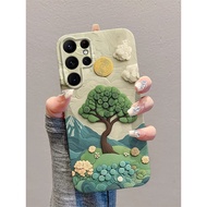 Beautiful Lines Wild Trees Compatible Samsung S25Ultra/S24Ultra Hard Shell All-Inclusive Anti-Percus