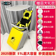 กล่องเดินทางสําหรับเด็ก QBOX ใหม่พร้อมบาร์ดึงคู่ ระบบล้ออินเทรนด์ทันสมัย ปิดซิป เหมาะสําหรับเดินและข