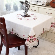 Baxian Tablecloth Embroidery Simple Coffee Table Cloth Cover Cloth Table Cloth Mahjong Table Europea