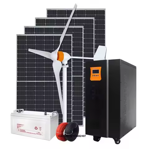 High Efficiency Hybrid Wind Turbine 3kw 5kw 8kw Panel Solar Energy System Hybrid Wind Turbine with ’