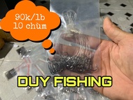 Combo 10 chùm nho 4 lưỡi số 13 - DUY FISHING