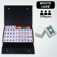 Mahjong set 麻將 4人 3人 4 players (168 tiles) 3 players (88 tiles) 36mm Jade green Carrying box Spare t