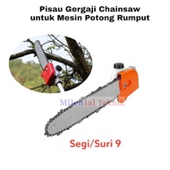 Gergaji Chainsaw Potong Kayu Untuk Mesin Potong Rumput As/Segi 9