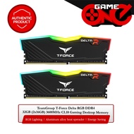 TeamGroup T-Force Delta RGB DDR4 32GB (2x16GB) 3600MHz CL18 Gaming Desktop Memory - Black
