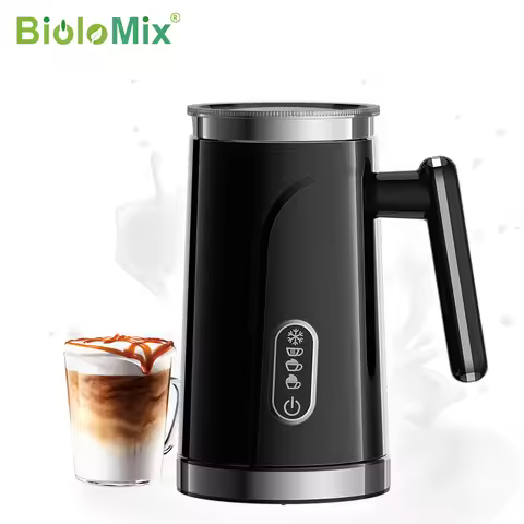 BioloMix,4 in 1 Automatic Hot and Cold Milk Frother Warmer for Latte, Foam Maker, Hot Chocolates, Ca