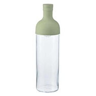 HARIO 冷水壺 濾網式冷泡瓶 耐熱玻璃製 煙燻綠 750ml 日本製