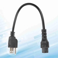 5‑15P Male To IEC320 C5 Female Power Cord Reinforced AC Short 0.3m/0.98ft US Plug 125-250V for Compu