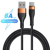 6A 66W Type C Cable Quick Charging USB Line For Xiaomi Mi 11 10 9 Pro Note 10 USB Charger data Wire 1m/2m for Samsung Huawei
