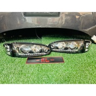 TAIWAN Proton Wira sedan aeroback 1993 - 2002 V2 front projector head lamp light LED headlamp headlight bodykit body kit