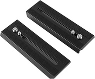 TOSICAM 2pcs Quick Release Plate Tripod Mounting Plate for Camera Mount with 1/4 3/8 inch Screws Man