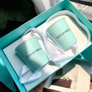 Tiffany TIFFANY Cup Classic Blue Bone China Ceramic Cup Mug Pair Cup Gift Box Wedding Gift