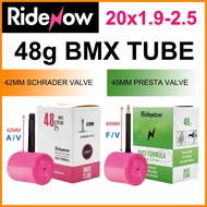 RideNow TPU Bike Inner Tube 20 inch 425 BMX Bicycle Tire 45mm French Valve MTB Bike Tyre 20"x 1.9 2.