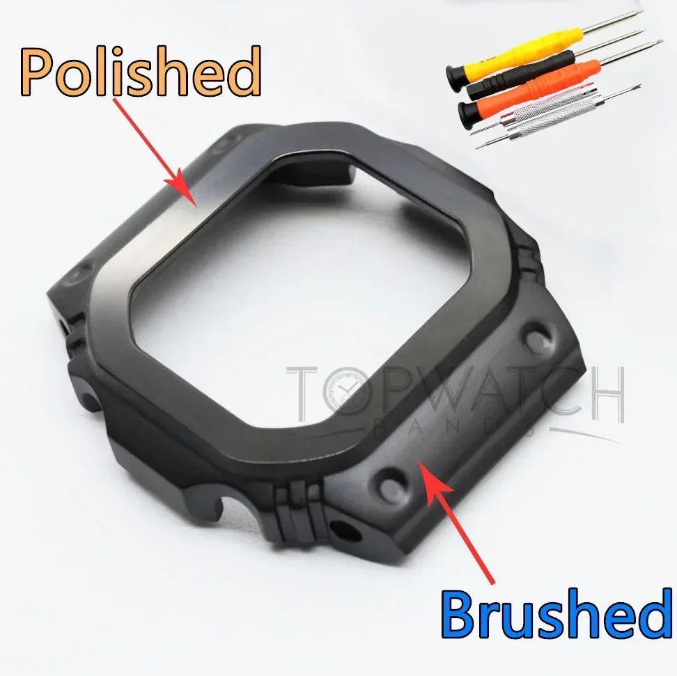 5610 Titanium Alloy Silver Black DW5600 GW-B5600 Case Watch Mod Bezel High-quality Watch Case Tools