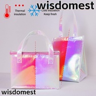 WISDOMEST Cooler Bag Zip Thermal Bag Ice Storage Box Aluminum Foil