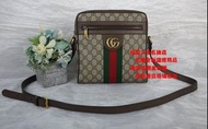 優買二手精品名牌店 GUCCI 547926 咖啡 防水 綠紅綠 MARMONT 肩背包 斜背包 相機包 記者包 超新