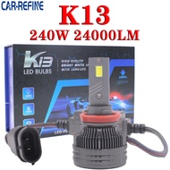 2Pcs K13 Auto Car led headlight 240w 28800lm H1 H4 H7 H11 9005 9006 9012 H13 Led Headlight Fog Light