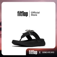 FITFLOP F-MODE GO CRYSTAL-BOW QUILTED รองเท้าแตะแบบหูหนีบผู้หญิง รุ่น E1N