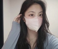 ❤️全新Unifree蜜桃粉3D立體三層瘦面防護口罩(限定色現貨)  (包平郵)
