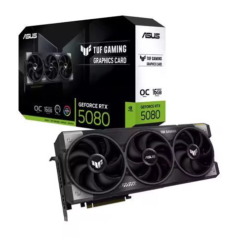 ASUS TUF Gaming GeForce RTX 5080 OC Edition 16GB GDDR7 Gaming Graphics Card TUF-RTX5080-O16G-GAMING