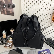 Niche Versatile Commuter Backpack Korean Drawstring Large Capacity Single-shoulder Oblique Straddle 