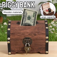 【Box Kids Money Save Bank Piggy Large Lock With Coin Bank Bank Save Money Box】