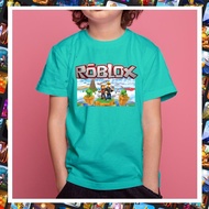 ส่งจากไทย เสื้อเด็ก และ ผู้ใหญ่ Roblox เกมส์ยอดฮิต cotton 100% set  B