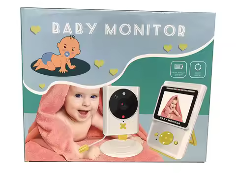 2.4 inch Wireless Baby Surveillance Camera Video Baby Monitor NightVision Temperature Detection Lull