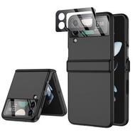 Shockproof Phone Case for Samsung Galaxy Z Flip 4 Spring Hinge Protection With Ring Stand Holder Slim Galaxy Z Flip 4 Case 힌지보호