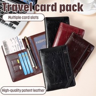 RFID Kad ID Kad Kredit Lelaki Kad Kredit Wanita Pasport Nipis Kulit PU Perjalanan Ultra Dompet
